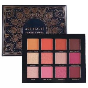 (Brand new) Ace Beaute Scarlet Dusk Full Eyeshadow Palette